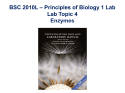 BSC 2010L Lab Topic 4 - MDC Faculty Web Pages