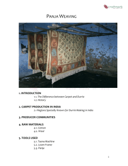 carpet making in india