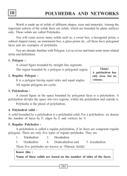 10 polyhedra and networks