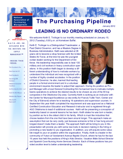 January 2012 Newsletter - ISM