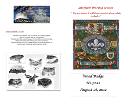 2012 WB Interfaith Service Weekend 1