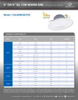 5`` OR 6`` DL 11W WARM DIM.