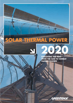 Solar Thermal Power Report