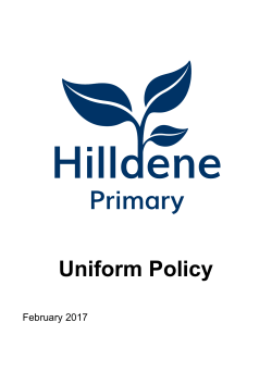 Hilldene Primary School Uniform Policy