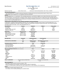 Ryze Renewables Reno, LLC - Nevada Governor`s Office of