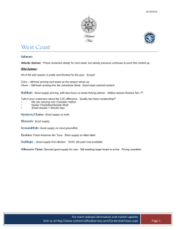 Fresh Seafood Market Update