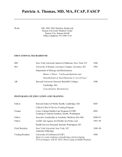 Patricia A. Thomas, MD, MA, FCAP, FASCP