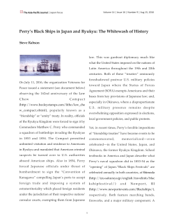 Perry`s Black Ships in Japan and Ryukyu: The