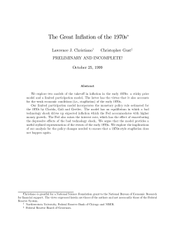 The Great Inflation of the 1970s