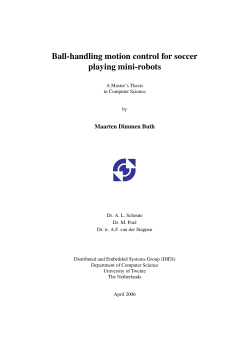 Ball-handling motion control for soccer playing mini