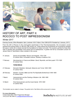 history of art, part ii: rococo to post impressionism