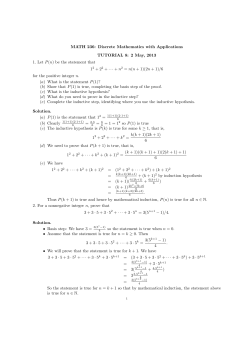 MATH 236: Discrete Mathematics with Applications TUTORIAL 8: 2