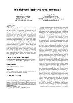 Implicit Image Tagging via Facial Information - i&middot;bug