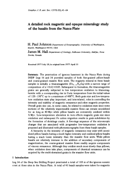 A detailed rock magnetic and opaque mineralogy study of the