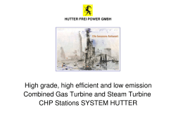 Product Presentation of Combined Cycle CHP Stations SYSTEM