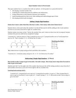 Gr1 Open Number Line Explanation