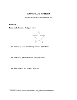 Handout - UCLA Department of Mathematics