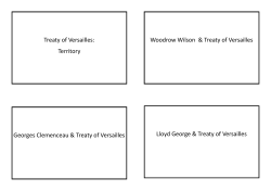 Treaty of Versailles - The Axholme Academy