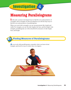 Measuring Parallelograms