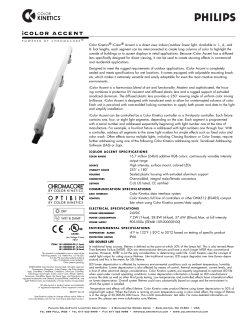 icolor accent - Philips Color Kinetics