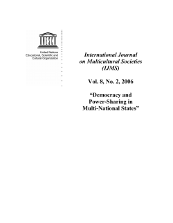 Democracy and power-sharing in multi-national states