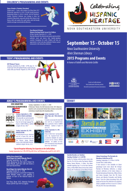 Hispanic Heritage Month Event Brochure.