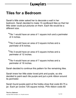 Tiles for a Bedroom