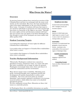 Lesson 10 Who Owns the Water?