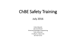 Lab Safety Training  - Tufts University School of Engineering