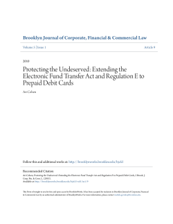 Extending the Electronic Fund Transfer Act and