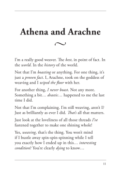 MRI Set 3 Book 9 Story 3 Athena and Arachne