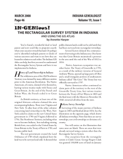 The Rectangular Survey System in Indiana