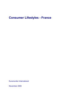 Consumer Lifestyles - France