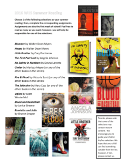 Monster by Walter Dean Myers Hoops by Walter Dean Myers Little