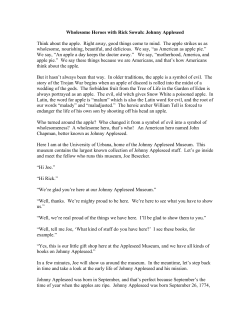 Johnny Appleseed Script