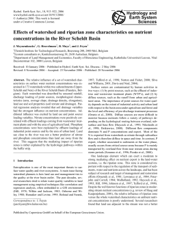 Effects of watershed and riparian zone characteristics on nutrient