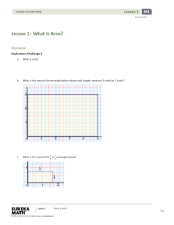 Lesson 1: What Is Area? - Rio Rancho High School