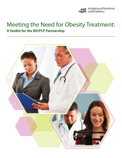 Meeting the Need for Obesity Treatment