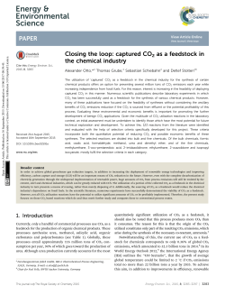 Closing the loop: captured CO2 as a feedstock in