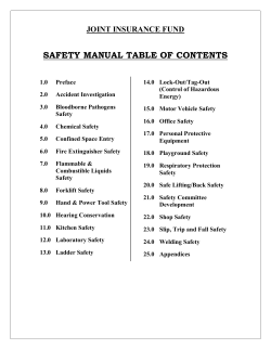 Safety Handbook