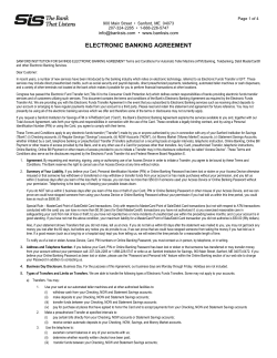 Electronic Banking Agreement