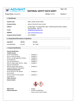 material safety data sheet