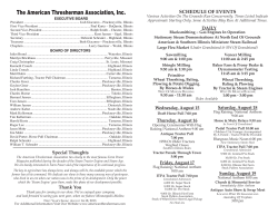 am thresh prog inside 2012 - American Thresherman Association