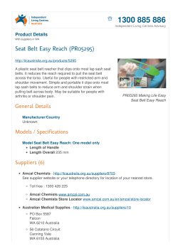 Seat Belt Easy Reach - Independent Living Centres Australia