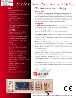 Series 7000 Precision LCR Meters