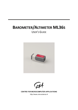 barometer/altimeter ml36s - CMA