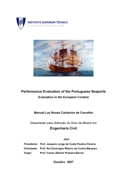 Performance Evaluation of the Portuguese Seaports Engenharia Civil