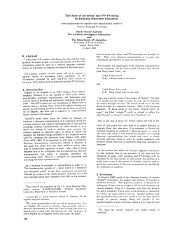 The Role of Inversion and PP-Fronting In Relating Discourse