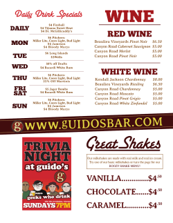 Daily Drink Specials