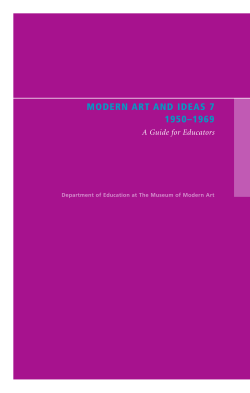 modern art and ideas 7 1950&ndash;1969